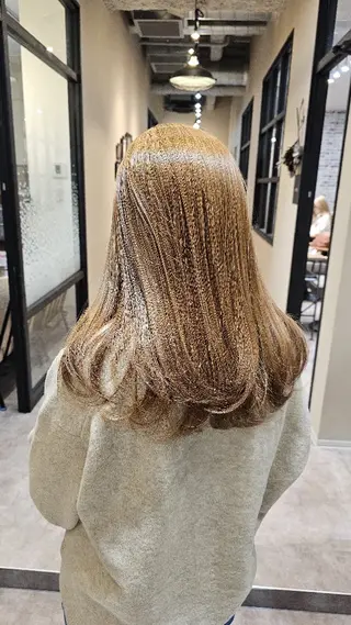 セミロング カラー ヘアアレンジ ✨艶髪✖癒し✨🍀 miyazawaのヘアスタイル