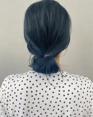 セミロング カラー ヘアアレンジ -福岡博多筑紫口- 大津成美のヘアスタイル