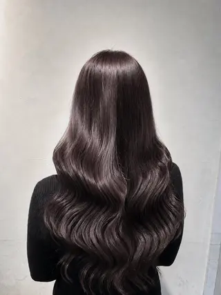 ロング カラー 渋谷艶カラー¦縮毛 🤍ふうかのヘアスタイル