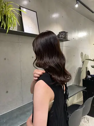 ミディアム カラー ヘアアレンジ ボブ艶モテカラー🫧 カリンのヘアスタイル