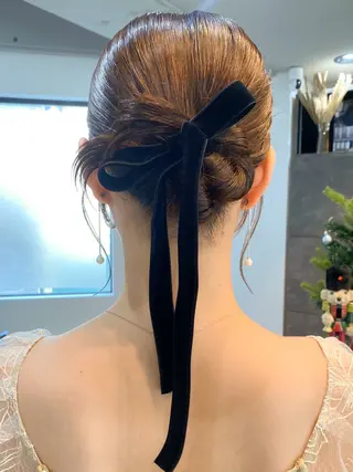 ミディアム ヘアアレンジ 🌼髪質改善･アレン ジ･レイヤー🌼のヘアスタイル