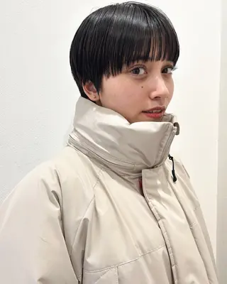 ショート カラー 村上雅人 ナチュラルモードのヘアスタイル