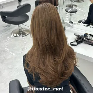 ロング カラー ふわっと抜け感🫧 ブラウンベージュ🤎のヘアスタイル