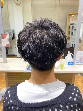 ショート パーマ メンズ 土井 祐之介のヘアスタイル