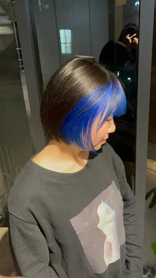 ショート カラー ショート/コテ巻き風 kanohaのヘアスタイル