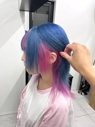 ミディアム シールエクステ /まる🐺/渋谷のヘアスタイル