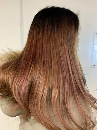 ミディアム 中村 靖彬のヘアスタイル