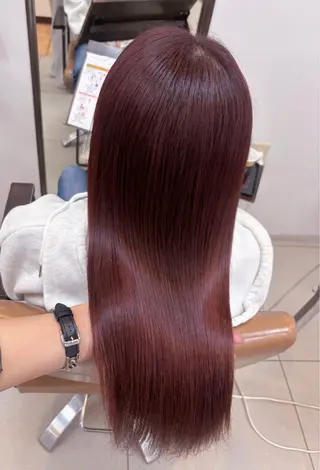セミロング カラー 頭皮×髪質改善 透明感カラー💎中村のヘアスタイル