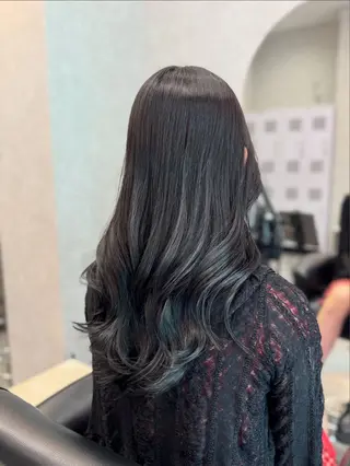 セミロング カラー 杉山永 浦安×髪質改善のヘアスタイル