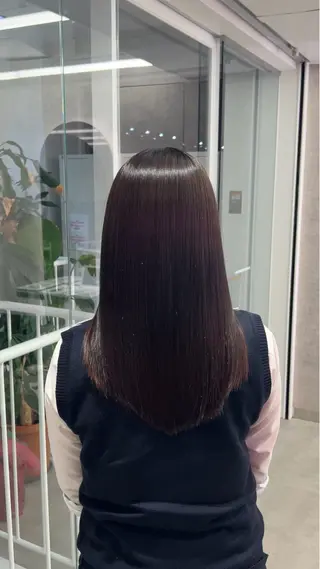 セミロング 髪質改善/縮毛矯正 山口蒼太のヘアスタイル