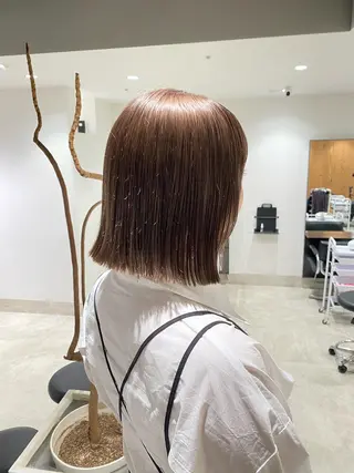 ミディアム カラー stylist トモヤのヘアスタイル