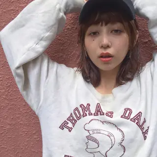 ショート ミディアム セミロング ロング カラー ヘアアレンジ レイヤーカット BLend 渋谷のヘアスタイル
