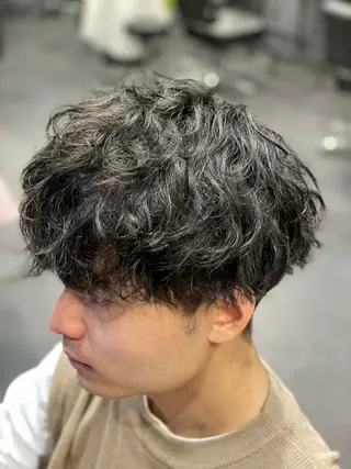 ショート パーマ メンズ パーマ/カラー/ TOMOYUKIのヘアスタイル
