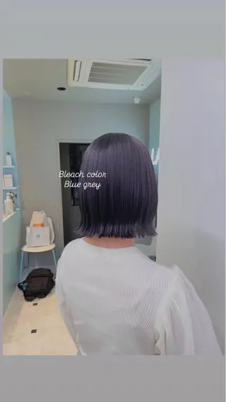 ショート カラー 🤍💕ブリーチカラ ーAyaka💕🤍のヘアスタイル