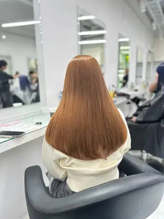 カラー ⋆.韓国hair⊹ みゆ໒꒱ིྀ༝⁺のヘアスタイル