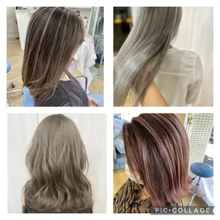 セミロング カラー ヘアアレンジ 松井 敬太郎のヘアスタイル
