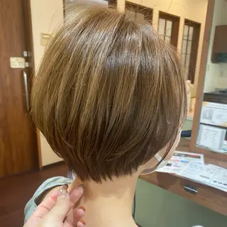ショート フウカ カット&パーマ募集のヘアスタイル