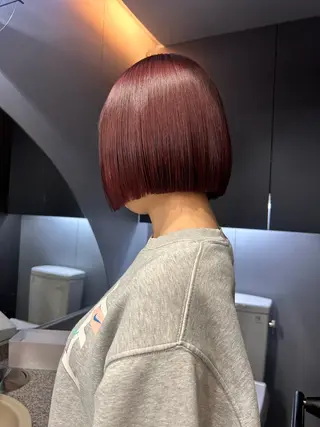 ショート カラー moe🎀 透明感カラーのヘアスタイル