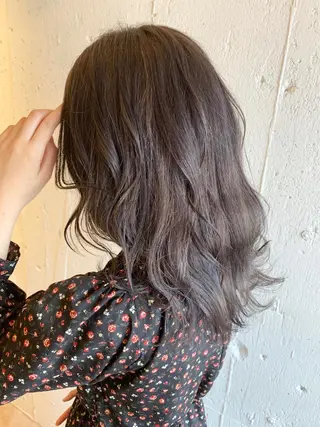 ミディアム カラー レイヤー/大人メンズ パーマ🌀 平島拓也のヘアスタイル