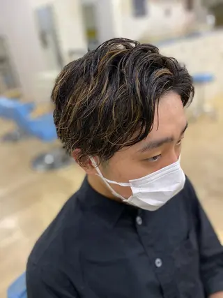 パーマ メンズ 松井 敬太郎のヘアスタイル