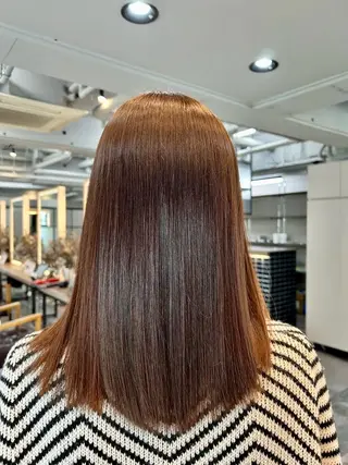 ミディアム 💎艶髪／縮毛特化 世麗💎のヘアスタイル
