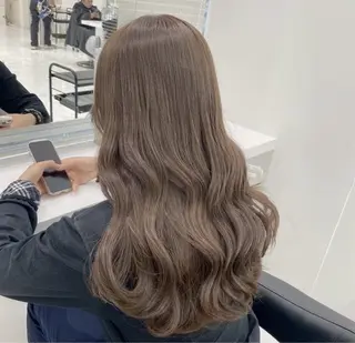 ロング カラー 𓏸レイヤー髪質改善 透けカラーカノン🫧のヘアスタイル