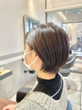 ショート カラー 渡部雄大 ショート/縮毛矯正のヘアスタイル
