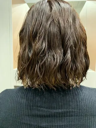 パーマ ボブパーマコテ巻き風 パーマNo1深江秀平のヘアスタイル