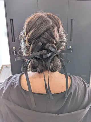 ヘアアレンジ セミロング 🍀 tomoha🍀のヘアスタイル