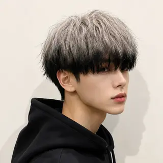 カラー メンズ メンズ特化カットパー マカラー坂田柊のヘアスタイル