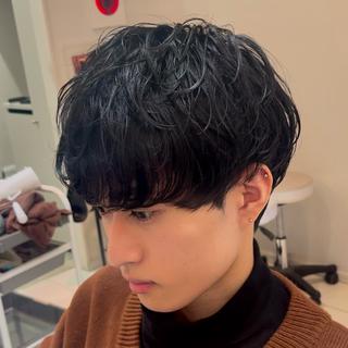 パーマ メンズ 三条メンズパーマ⚽️ 髙井　陽のヘアスタイル