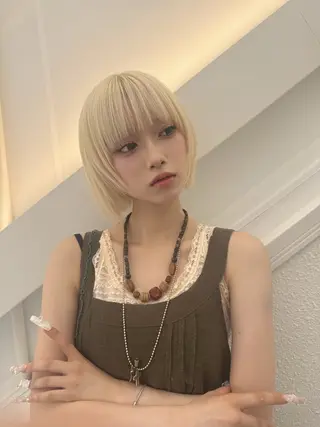ショート カラー 💎透明感カラー特化 💎TAISEIのヘアスタイル