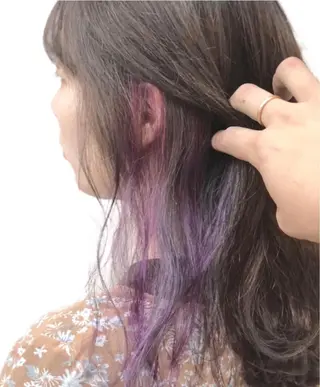 ロング カラー 透明感カラー/韓国 ブリーチ/古橋のヘアスタイル