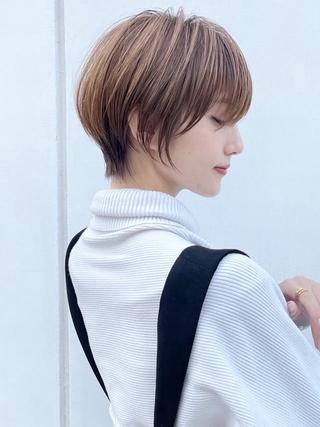 ショート カラー 無料募集/大人可愛い ショートカット 日向のヘアスタイル