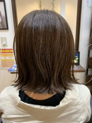 ミディアム カラー サトウ シューイチのヘアスタイル