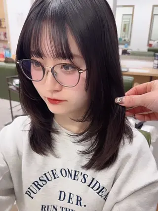 ミディアム Rosso獨協大学前 YUNAのヘアスタイル