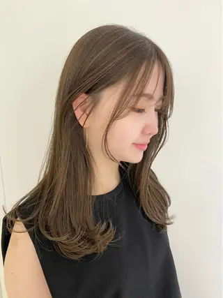 ロング カラー 鈴木早記 insta →saki_03sのヘアスタイル