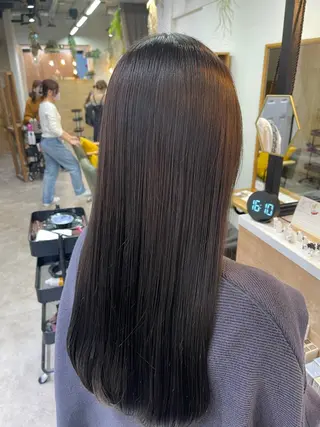ロング カラー うる艶カラー 顔周りカット♡ikuのヘアスタイル