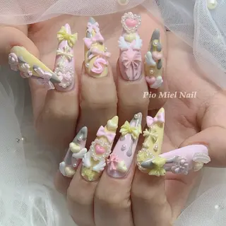 ネイル HANA 長さだしのネイルデザイン