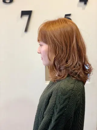 ミディアム カラー 中村 優太のヘアスタイル
