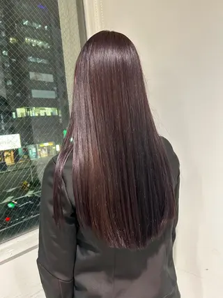 ロング カラー ブリーチなし💗 艶カラー 翔太郎のヘアスタイル