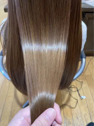 ロング カラー 柔らかい艶暖色 レイヤー🫧姫汝のヘアスタイル