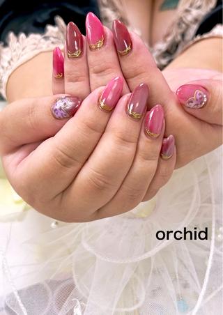 ネイル orchid ♡オーキッドのネイルデザイン
