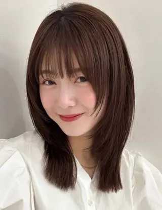 ミディアム 大谷 のあのヘアスタイル