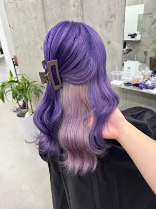 カラー Asami／名古屋／ ハイトーン／デザインのヘアスタイル