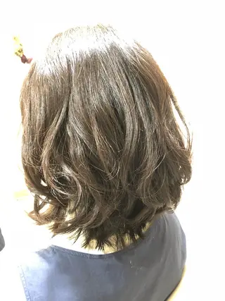 ミディアム カラー 桐谷 一史のヘアスタイル