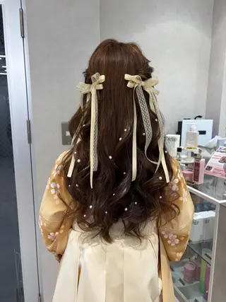ヘアアレンジ ヘアセット/レイヤー 縮毛矯正/はるか🎀のヘアスタイル