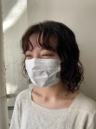 ミディアム パーマ フレンチボブパーマ Yuukiのヘアスタイル