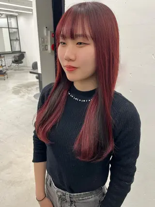ロング カラー 🫧‪Ameri🫧 Emma ecoleのヘアスタイル