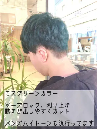 ショート カラー ヘアアレンジ メンズパーマ特化/ メッシュ/薫/店長のヘアスタイル